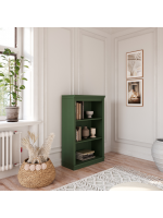 Estante de madeira com 1,19 m na cor verde / Coleção biblioteca